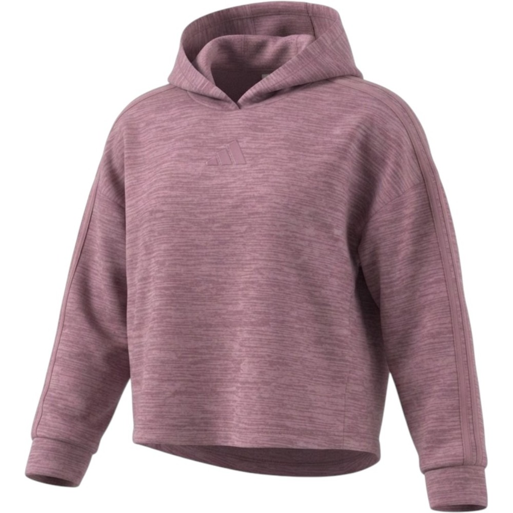 Adidas Girls Loose Fit Hoodie Purple Space Dye Fleece Pullover Size Medium 10/12